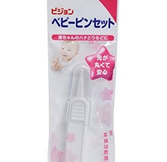 Pigeon Baby Tweezers,For 0+ Month Babies,BPA Free,BPS Free,Safe for Toddlers Nostrils,Cleans Solid in Baby’s Nose