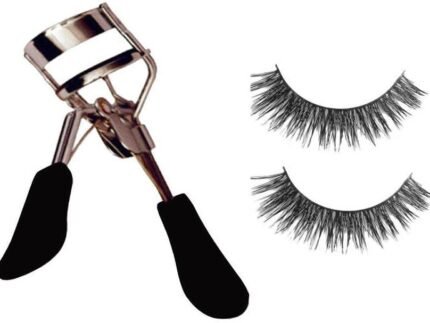 Professional Eyelash Curler with 2 Pairs False Eyelashes, Color may vary