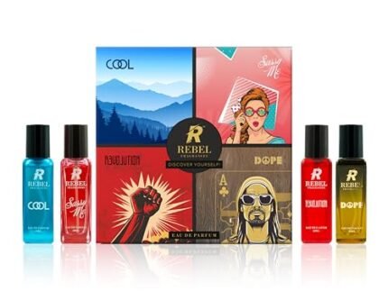 REBEL Luxury Perfume Gift Set 4 x 20ml for Men & Women | Long Lasting EDP Fragrance Scent | Best Gift for festive season (Aquatic)