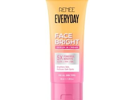RENEE Everyday Face Bright Serum In Cream | Brighter, Hydrated Skin | Reduces Dark Spots, Even Skin Tone | With Niacinamide, Hyaluronic acid & Glutathione | 50 ml