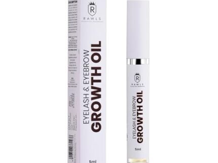 Rawls Eyelash and Eyebrow Growth Oil- Pure Castor Oil with Vitamin E – Rapid Lengthening & Strengthening Treatment for Sparse Eyelashes & Thin Eyebrows – 5ml