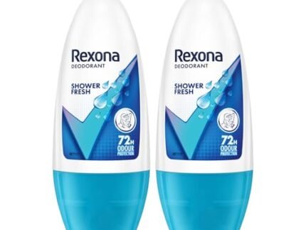 Rexona Shower Fresh Underarm Roll-On Deodorant for Women | 72H Odour Protections | 50ML (Combo Pack of 2)
