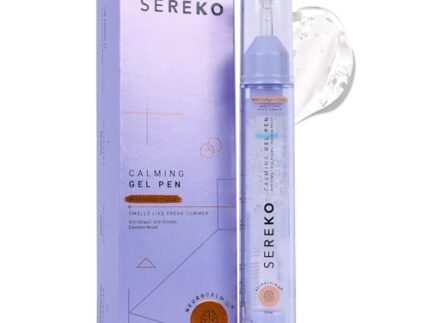 SEREKO Calming Under Eye Gel Pen for Dark Circles, Puffiness & Stress Reduction | With Niacinamide & Cica | Brightens Tired Eyes | Suitable for Men & Women | 10ml