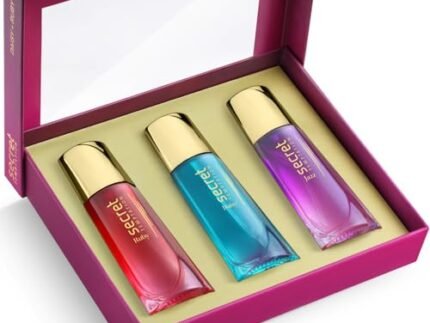 Secret Temptation EAU DE Parfum Gift Set for Women, Pack of 3 (3x30ml)|Premium Long-Lasting Perfume Gift Pack|Elegant & Luxurious Fragrances with Ruby, Daisy & Jazz|Best Gift for Her for Any Occasion