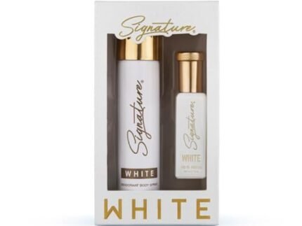 Signature White Luxury Perfume Gift Set for Women | Eau De Perfume 20ml + Deodorant 70ml | Floral Fruity Long Lasting Fragrance
