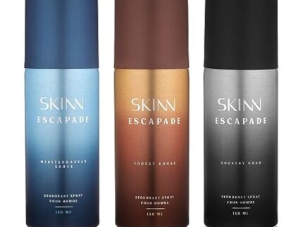 Skinn By Titan | Gift Pack Of Country Road, Mediterranean Grove & Forest Rouge (150 ml x 3) | Perfume For Man| Gift Set For Men |Long Lasting Smell Deoderant |Dermatologically Approved | Everyday Body Spray