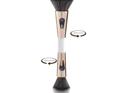 Sloane 4 in 1 TravelBrush with Foundation Brush,Powder Brush,Eyeshadow Blending Brush & Flat Brush | Soft Bristles Makeup Brushes Set for Women