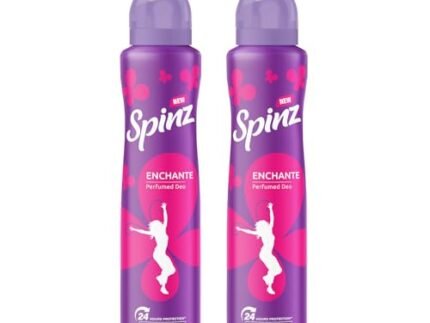 SpinZ New Enchante Perfumed Aerosol Deo For Women, Long Lasting Freshness,200Ml X 2 (Pack Of 2)