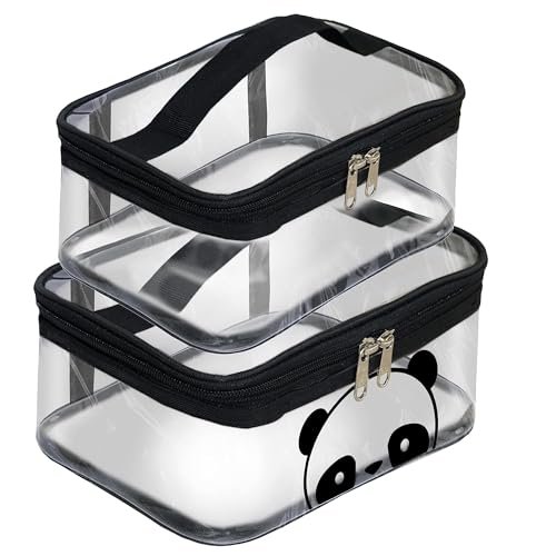 Storite 2-Set Multipurpose Transparent Travel Pouch Makeup Toiletry Kit Bag, Cosmetic Pouch for Women Makeup Organizer Bag Plastic Box Vanity, Shaving Kit Toiletry Bag for Men (23.5×15.5×10 cm) Storite 2-Set Multipurpose Transparent Travel Pouch Makeup Toiletry Kit Bag, Cosmetic Pouch for Women Makeup Organizer Bag Plastic Box Vanity, Shaving Kit Toiletry Bag for Men (23.5×15.5×10 cm)