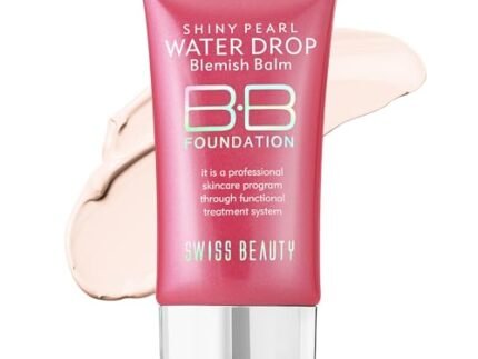 Swiss Beauty Matte Shiny Pearl Water Drop Blemish Long Lasting Balm BB Lightweight, Liquid Foundation, Face Makeup, Shade-01, 40ml