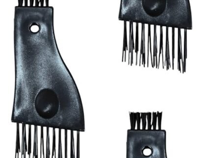 TEMPERIA Comb Cleaner Brush for Hair Brush | Dual-Sided Tool for Removing Hair, Dust & Lint | Compact, Durable & Easy to Use | Pack of 1 (Black)