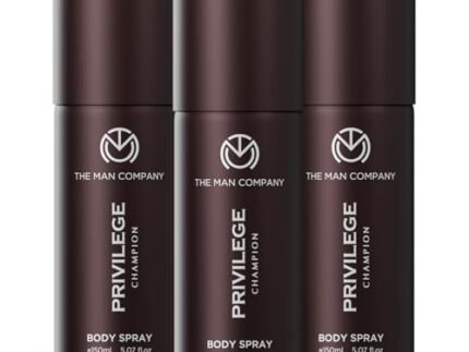 The Man Company Privilege Champion Deodorant Combo for Men -150ml*3 | Premium Body Spray For Man | Long-Lasting Fragrance | Perfect Deo Set For Everyday Use | Valentine gift Set for Boyfriend , Husband