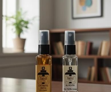 Tulsi Light Perfume Combo Set | Bluevok & Crowane MUSQ | 8ml Each | Long Lasting Pocket Perfume | Unisex Premium Fragrance | Made in India