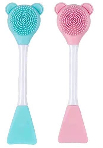 URBANMAC Silicone Face Mask Applicator Facial Mask Brushes for Mud, Clay, Charcoal Mixed Mask, Soft Makeup Beauty Brush for Apply Cream (Pack of 2) URBANMAC Silicone Face Mask Applicator Facial Mask Brushes for Mud, Clay, Charcoal Mixed Mask, Soft Makeup Beauty Brush for Apply Cream (Pack of 2)