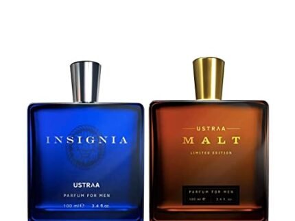 Ustraa Fragrance Gift Box for Men – Insignia – Perfume for Men -(100ml) | Scent of Royalty & Malt – Perfume for Men – 100ml | Strong & Smooth | Long-lasting Perfume For Men