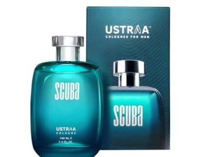 Ustraa Scuba Cologne - 100ml - Perfume for Men | With lively, spicy and deep aquatic notes | Ideal for day occasions | Long-lasting fragrance with no gas