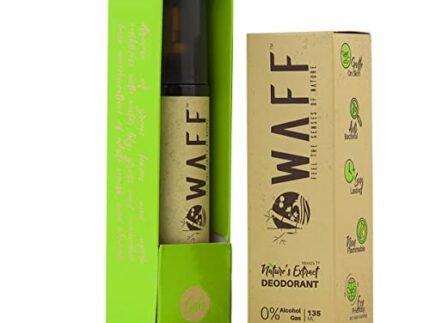 WAFF Lush Deodorant Spray | Alcohol-Free, No Gas, Non-Flammable | Natural Antibacterial Deo | Water Lily, Grass & Cucumber Fragrance | Long-Lasting Unisex Body Spray | 135 ml