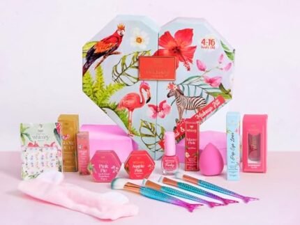 Whimsy Beauty Organic & Safe Make U Pretty Makeup Kit| Safe, Non-Toxic Beauty Set for Girls & Teens | Eye Glitter, Lip Cheek Tint, Lip Gloss,Eye Liner, Nail Paint and Mermaid Brushes (Pack of 15)