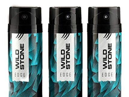 Wild Stone Edge Deodorant for Men, Long Lasting Refreshing Every day Wear Fragrance, Pack of 3 (150ml each),Spray