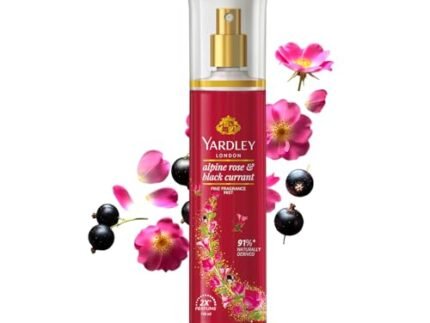 Yardley London Alpine Rose & Black Currant Fine Fragrance Mist Spray| 2X Perfume Spray For Women| 91% Naturally Derived| 135ml