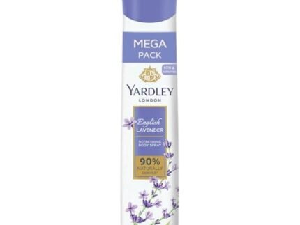 Yardley London English Lavender Refreshing Body Spray| Fresh Floral Scent| 90% Naturally Derived| | Deo Spray| Body Deodorant for Women| 200ml