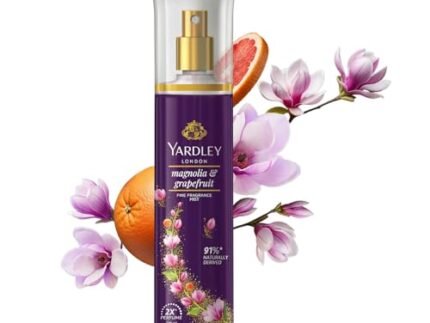 Yardley London Magnolia & Grapefruit Fine Fragrance Mist Spray| 2X Perfume Spray For Women| 91% Naturally Derived| 135ml