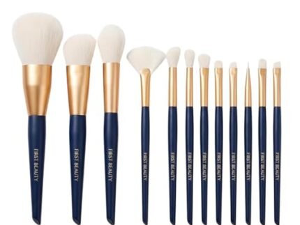 12 Pcs Professional Makeup Brush Set | Premium Soft Bristles | Face & Eye Brushes for Foundation, Blush, Concealer, Eyeshadow & Blending