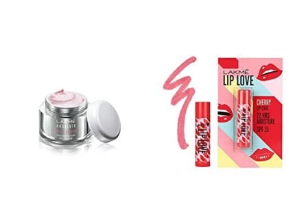 Lakmé Perfect Radiance Fairness Day Creme 50 g & Lakmé Lip Love Chapstick Cherry, 4.5 g