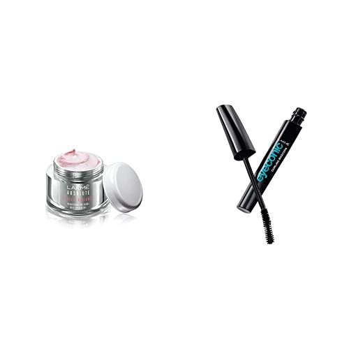 Lakmé Perfect Radiance Fairness Day Creme 50 g & Lakmé Eyeconic Lash Curling Mascara, Black, 9ml Lakmé Perfect Radiance Fairness Day Creme 50 g & Lakmé Eyeconic Lash Curling Mascara, Black, 9ml