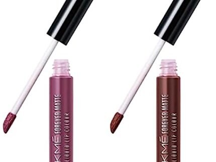 Lakmé Forever Matte Liquid Lip Colour, Mauve Fling, 5.6 ml & Lakme Forever Matte Liquid Lip Colour, Brown Espresso, 5.6 ml