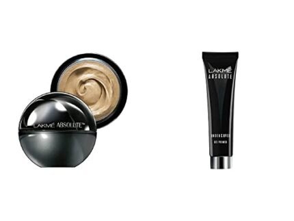 Lakmé Absolute Skin Natural Mousse, Ivory Fair 01, 25g & Lakmé Absolute Under Cover Gel Face Primer, White, 30 g
