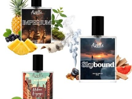 Perfume Combo Pack of 3 | Skybound, Imperium & Urban Voyage | Premium Long Lasting Eau de Parfum Set | Woody Citrus Aquatic Masculine Luxury Scents | Daily, Office, Evening Gift Set