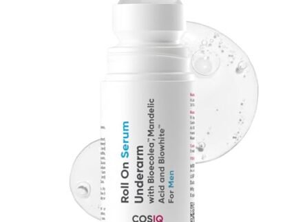 Cos-IQ Brightening Underarm Roll On Serum for Men | With Bioecolea, Mandelic Acid and Bio White | Skin & Exfoliates Underarms | Fresh & fragranced | 40ml