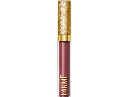 Lakme Be-Jewel Shimmer Lip Liquid with Ceramides, Luminous Matte Finish, Waterproof- 301 Iced Espresso 3.5ml