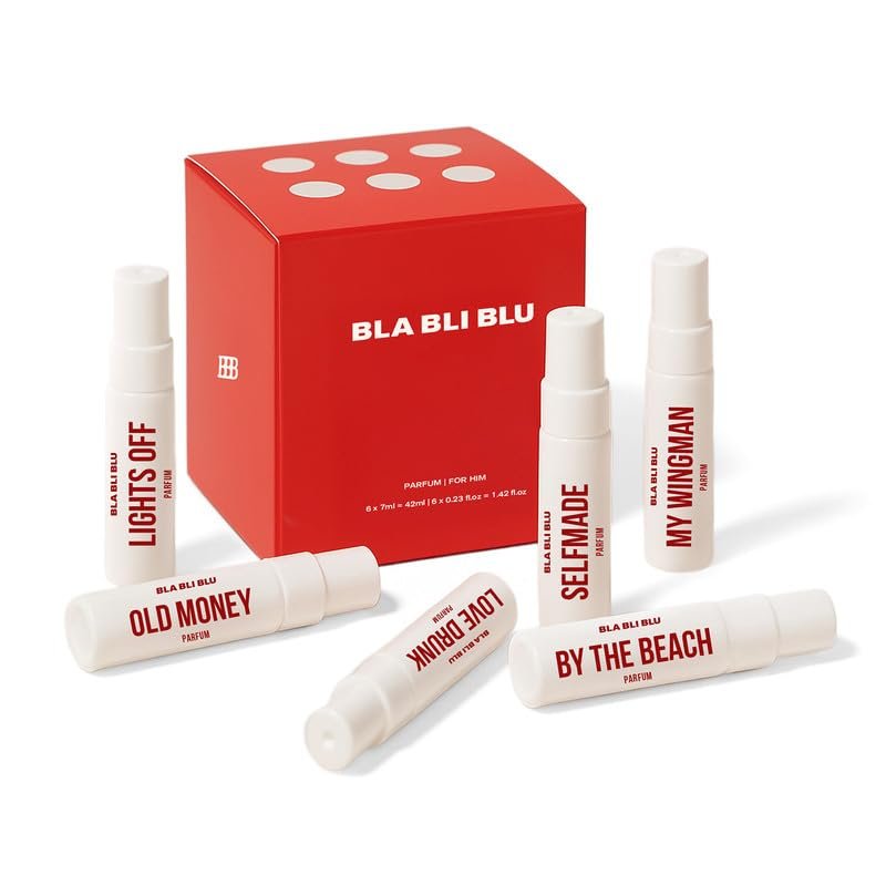 BLABLIBLU Perfume Gift set Mini Travel Trial Pack for Man|6x7ml|Long-Lasting Parfum Fragrances – better than EDP, EDT & EDC |Perfume For Man| Woody, Musky & Spicy Notes BLABLIBLU Perfume Gift set Mini Travel Trial Pack for Man|6x7ml|Long-Lasting Parfum Fragrances – better than EDP, EDT & EDC |Perfume For Man| Woody, Musky & Spicy Notes