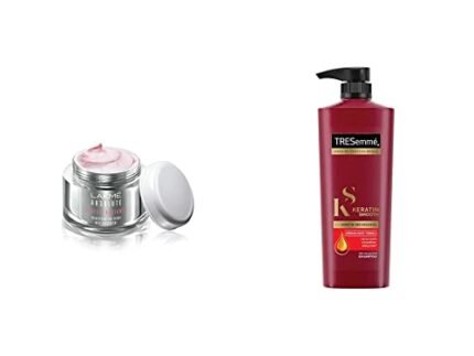 Lakmé Perfect Radiance Fairness Day Creme 50 g & TRESemme Keratin Smooth Shampoo, 580ml