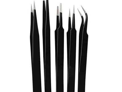 5 in 1 Satinless Steel Tweezer Set