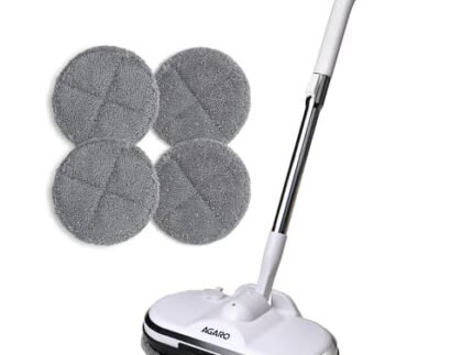 AGARO Regency Electric Spin Mop for Floor Cleaning, Mopping, Automatic Wet Mopper, Cordless, Adjustable Handle, Water Sprayer, Lightweight, for Wooden, Tiles & Hard Floors, Home, Kitchen & Office use