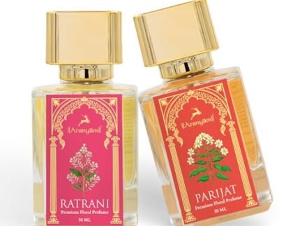 Aranyam Perfumes Premium – Ratrani & Parijat Perfume Combo – 50 ML Each (Pack of 2)