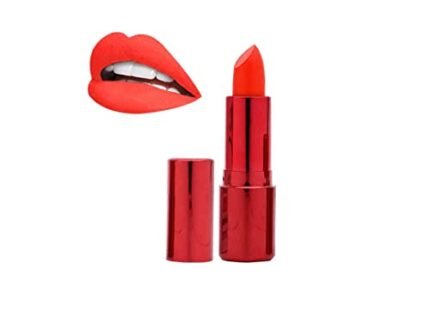 BEAUTYRELAY LONODN-12 Hour Color Stay Matte Lipstick-Smudge Me Not – fuller & moist-looking lips -Ultra Matte Lipstick-with Vitamin-E (Coral Red)