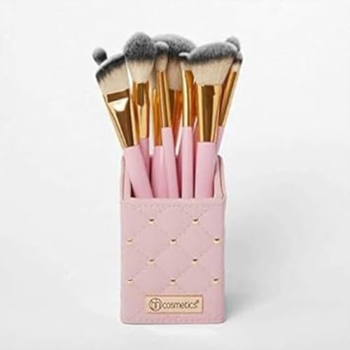 BH Cosmetics Studded Couture 12-Piece Makeup Brush Set with Designer Travel Case – Pink & Gold Professional Face and Eye Brushes (Pink Brush) BH Cosmetics Studded Couture 12-Piece Makeup Brush Set with Designer Travel Case – Pink & Gold Professional Face and Eye Brushes (Pink Brush)