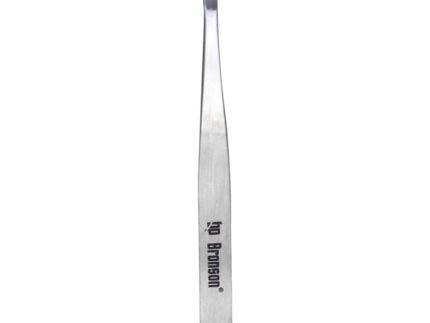 BRONSON PROFESSIONAL Stainless Steel Slant Tip Tweezer | Precision for Hair Plucker, Eyebrow, Upper Lipsaa Eyelash Extensions