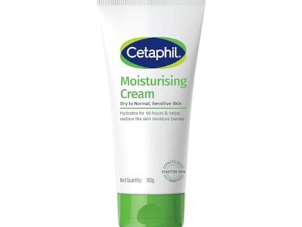 Cetaphil Moisturising Cream 100 g for Dry & Sensitive Skin | 48H Hydration with Almond Oil, Niacinamide & Panthenol | Rich Fragrance and Paraben Free Moisturiser, Prevents Moisture Loss & Repairs Skin Barrier | Dermatologist Recommended