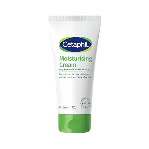 Cetaphil Moisturising Cream 100 g for Dry & Sensitive Skin | 48H Hydration with Almond Oil, Niacinamide & Panthenol | Rich Fragrance and Paraben Free Moisturiser, Prevents Moisture Loss & Repairs Skin Barrier | Dermatologist Recommended Cetaphil Moisturising Cream 100 g for Dry & Sensitive Skin | 48H Hydration with Almond Oil, Niacinamide & Panthenol | Rich Fragrance and Paraben Free Moisturiser, Prevents Moisture Loss & Repairs Skin Barrier | Dermatologist Recommended