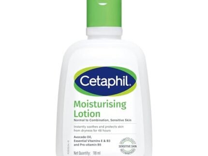 Cetaphil Moisturising Lotion 118 ml for Dry to Normal & Sensitive Skin | 48H Hydration with Niacinamide, Panthenol & Glycerin | Fragrance-Free, Non-Greasy, Dermatologist Recommended, For Face and Body