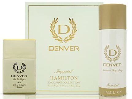 DENVER Imperial Gift Set For Men – Deodorant 200ML+ Perfume 70ML | Long Lasting Luxury Fragrance EDP Gift Pack for Men | Luxury Perfume Gifts For Men | Travel Sized Perfume & Deo Combo | perfume and deo combo for men