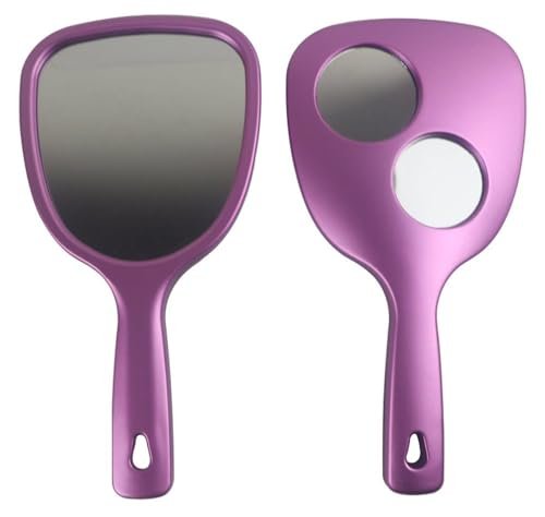 Devera Magnifying Handheld Makeup Mirror Double-Side Cosmetic Travel Portable Hand Mirror with 2X and 3X Magnifying Mirrors on Back for Women Girls Face Makeup Devera Magnifying Handheld Makeup Mirror Double-Side Cosmetic Travel Portable Hand Mirror with 2X and 3X Magnifying Mirrors on Back for Women Girls Face Makeup