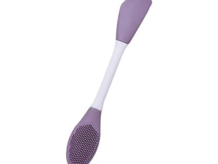 Double-Headed Silicone Mask Brush Face Cleansing and Applying Mud Mask Beauty Salon Special Brush Smear Tool Facial Scrub Silicone Wash Scrubber Face Tools (1 Pc)