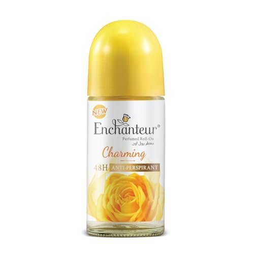 Enchanteur Charming Roll-On Anti-Perspirant Deodorant | 48-Hour Odour Protection, Quick-Dry & Non-Sticky | Floral French Fragrance | 50 ML Enchanteur Charming Roll-On Anti-Perspirant Deodorant | 48-Hour Odour Protection, Quick-Dry & Non-Sticky | Floral French Fragrance | 50 ML