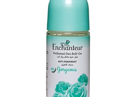 Enchanteur Gorgeous Roll-On Anti-Perspirant Deodorant | 48-Hour Odour Protection, Quick-Dry & Non-Sticky | Floral French Fragrance | 50 ML